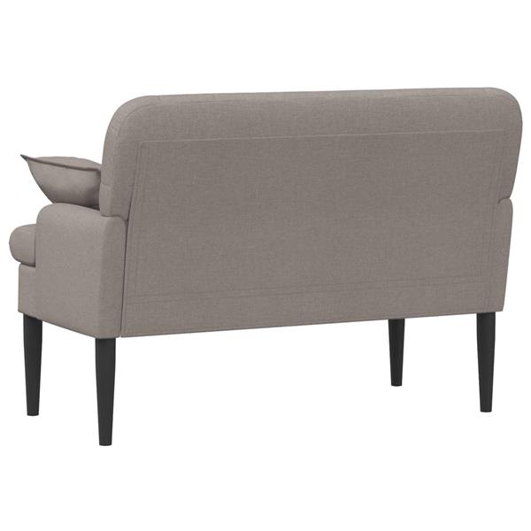 Grote foto vidaxl loungebank met knopencomfort taupe 111 x 68 x 80 cm stof huis en inrichting bankstellen