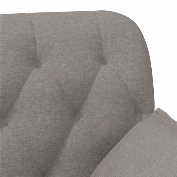 Grote foto vidaxl loungebank met knopencomfort taupe 111 x 68 x 80 cm stof huis en inrichting bankstellen