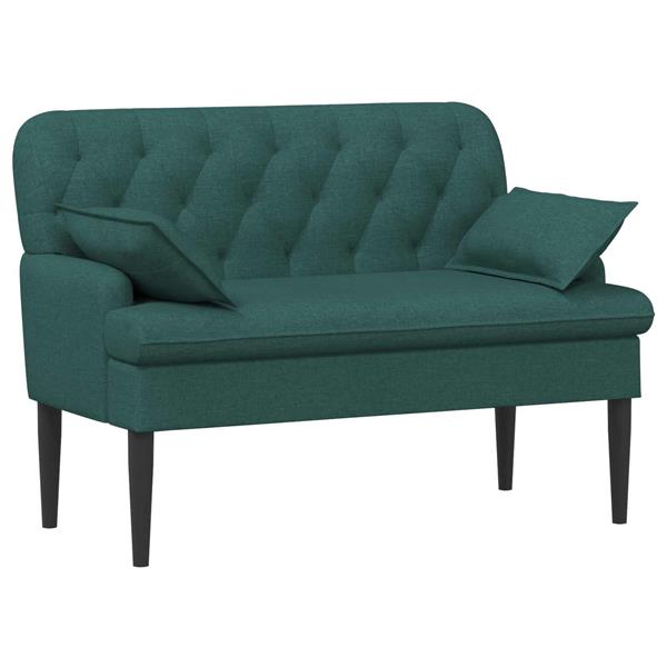 Grote foto vidaxl loungebank met knopencomfort donkergroen 111 x 68 x 80 cm stof huis en inrichting bankstellen
