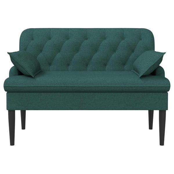 Grote foto vidaxl loungebank met knopencomfort donkergroen 111 x 68 x 80 cm stof huis en inrichting bankstellen