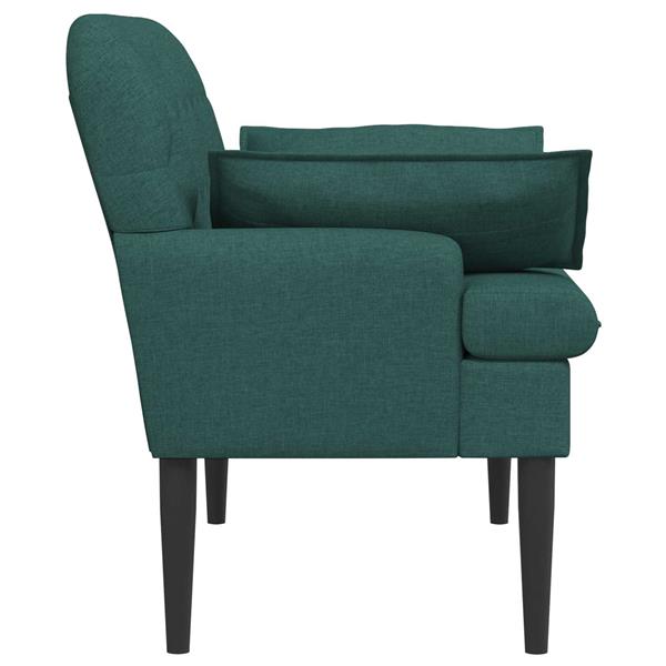 Grote foto vidaxl loungebank met knopencomfort donkergroen 111 x 68 x 80 cm stof huis en inrichting bankstellen