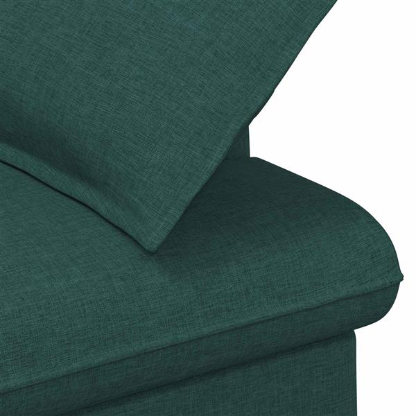 Grote foto vidaxl loungebank met knopencomfort donkergroen 111 x 68 x 80 cm stof huis en inrichting bankstellen