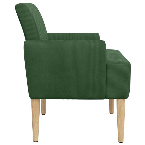 Grote foto vidaxl loungebank met knopencomfort jungle groen 116 x 67 x 81 cm huis en inrichting overige huis en inrichting