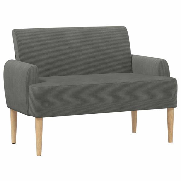 Grote foto vidaxl loungebank met knopencomfort donkergrijs 116 x 67 x 81 cm huis en inrichting overige huis en inrichting