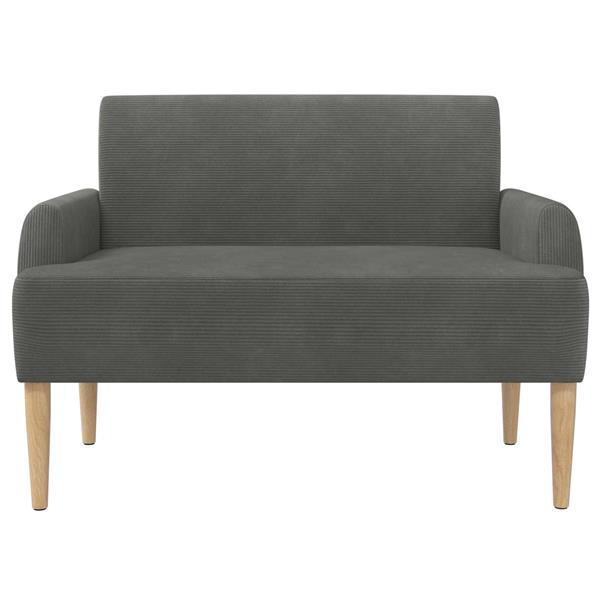 Grote foto vidaxl loungebank met knopencomfort donkergrijs 116 x 67 x 81 cm huis en inrichting overige huis en inrichting