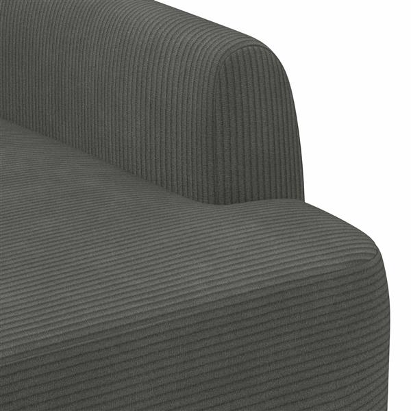 Grote foto vidaxl loungebank met knopencomfort donkergrijs 116 x 67 x 81 cm huis en inrichting overige huis en inrichting