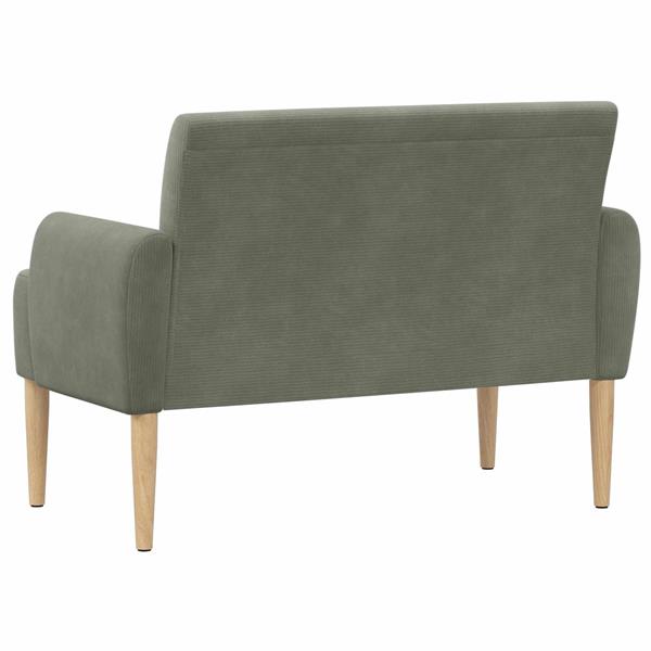 Grote foto vidaxl loungebank met knopencomfort lichtgrijs 116 x 67 x 81 cm huis en inrichting overige huis en inrichting