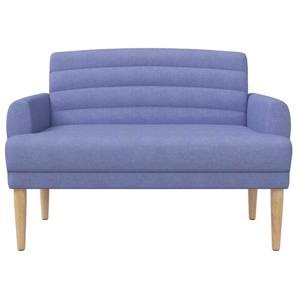 Grote foto vidaxl loungebank met knopencomfort jeans blauw 116 x 67 x 80 cm stof huis en inrichting overige huis en inrichting
