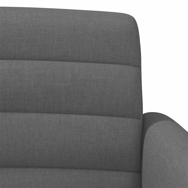 Grote foto vidaxl loungebank met knopencomfort donkergrijs 116 x 67 x 80 cm stof huis en inrichting overige huis en inrichting