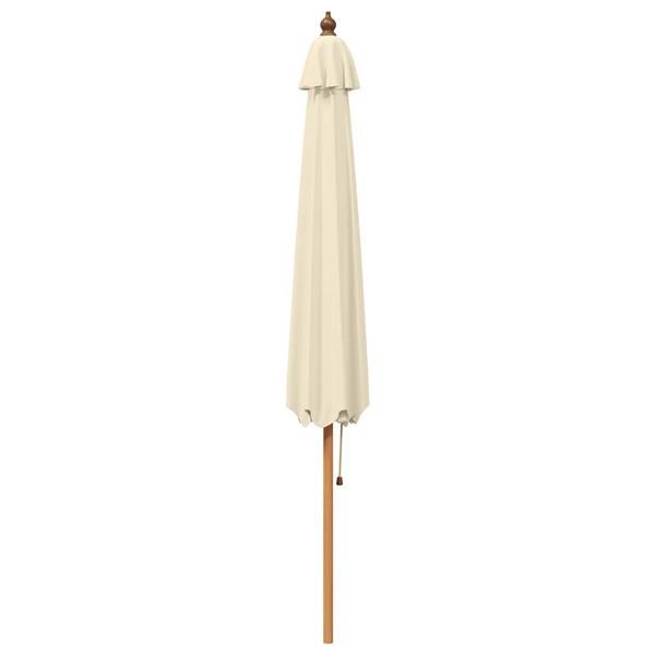 Grote foto vidaxl parasol 300 x 248 cm massief eucalyptushout cr mewit tuin en terras overige tuin en terras
