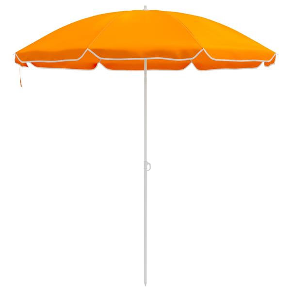 Grote foto vidaxl tuinparasol 240 cm 170t polyester oranje tuin en terras overige tuin en terras