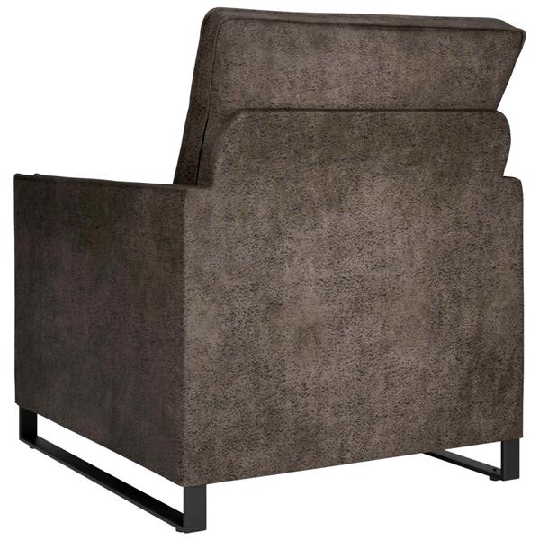 Grote foto vidaxl enkele sofa donkergrijs 70 x 81 x 82 cm faux su de stof huis en inrichting bankstellen