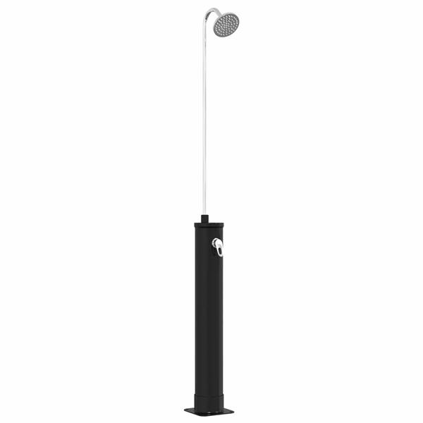 Grote foto vidaxl zonne douche met douchekop 20 l pvc abs zinklegering zwart tuin en terras zwembaden toebehoren