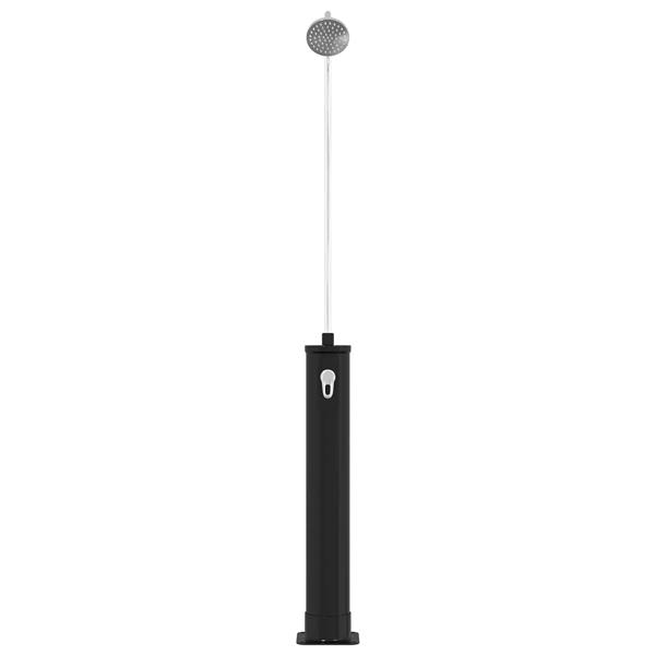 Grote foto vidaxl zonne douche met douchekop 20 l pvc abs zinklegering zwart tuin en terras zwembaden toebehoren