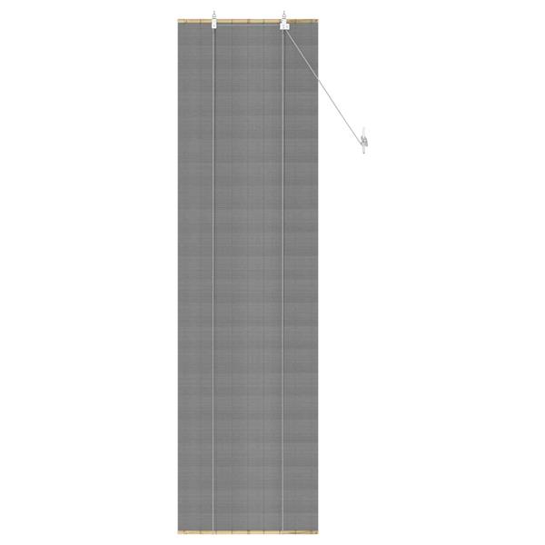 Grote foto vidaxl rolgordijn grijs 40 x 220 cm bamboe huis en inrichting gordijnen en lamellen