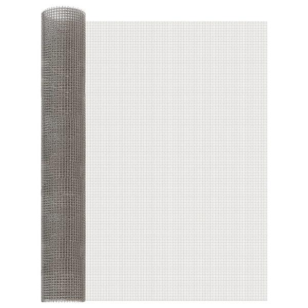 Grote foto vidaxl gaas scherm 80 x 200 cm 3 mesh rvs 201 zilverkleurig tuin en terras hekken en schuttingen