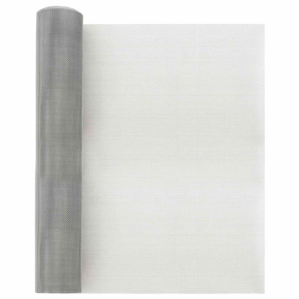 Grote foto vidaxl gaasnet 40 x 500 cm 18 mesh roestvrij staal 304 zilver tuin en terras hekken en schuttingen