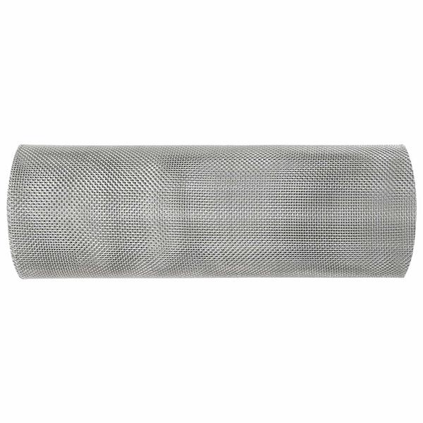 Grote foto vidaxl gaasnet 20 x 500 cm 18 mesh roestvrij staal 304 zilver tuin en terras hekken en schuttingen