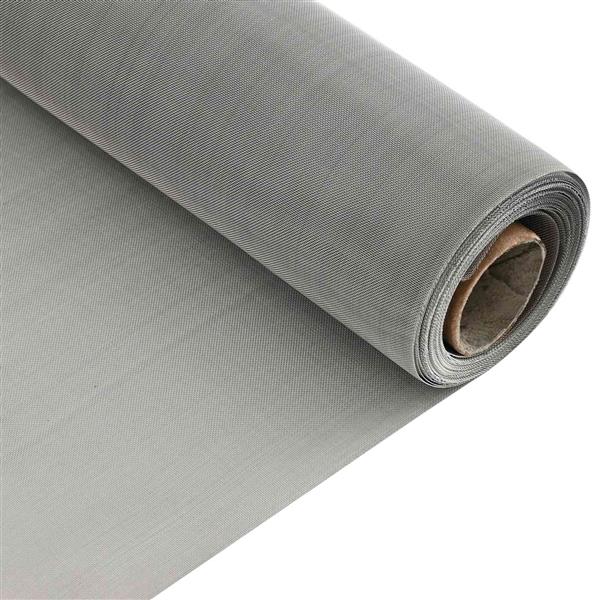 Grote foto vidaxl gaas scherm 120 x 2000 cm 60 mesh rvs 201 zilverkleurig tuin en terras hekken en schuttingen