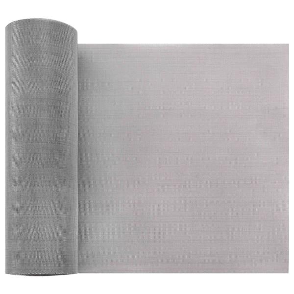 Grote foto vidaxl gaas scherm 20 x 500 cm 60 mesh rvs 201 zilverkleurig tuin en terras hekken en schuttingen