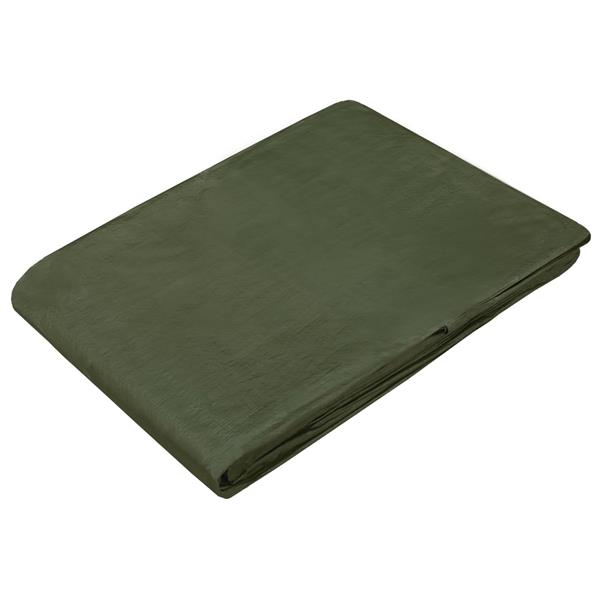 Grote foto vidaxl zeil met oogjes groen 3 x 6 m 90 gsm pe doe het zelf en verbouw materialen en producten