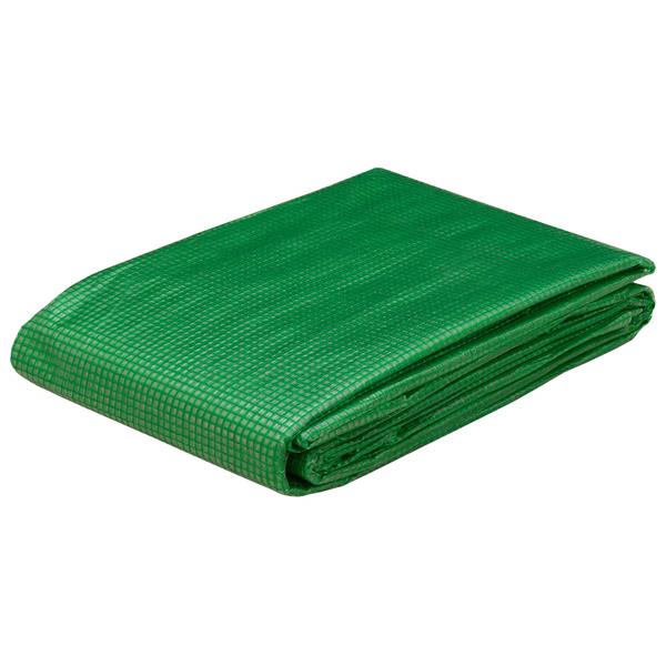 Grote foto vidaxl zeil met oogjes groen 3 x 5 m 140 gsm pe doe het zelf en verbouw materialen en producten
