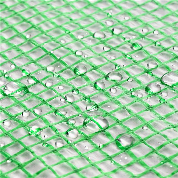 Grote foto vidaxl zeil met oogjes groen 3 x 5 m 140 gsm pe doe het zelf en verbouw materialen en producten