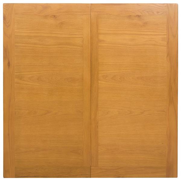 Grote foto vidaxl eettafel 90 x 90 x 75 cm massief eikenhout naturel vierkant huis en inrichting eettafels