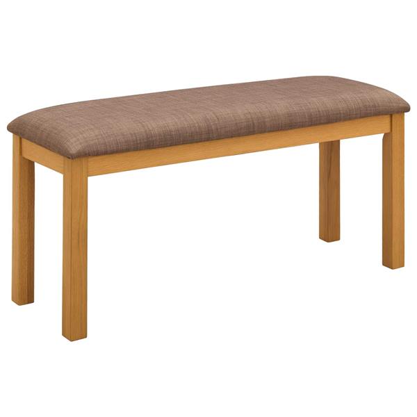 Grote foto vidaxl eetbank 95 x 32 x 45 cm massief eikenhout grijs huis en inrichting stoelen