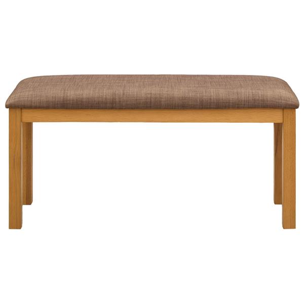 Grote foto vidaxl eetbank 95 x 32 x 45 cm massief eikenhout grijs huis en inrichting stoelen