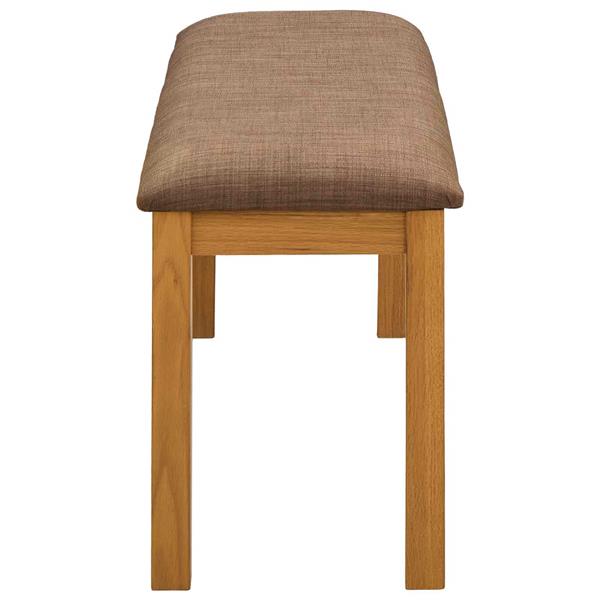 Grote foto vidaxl eetbank 95 x 32 x 45 cm massief eikenhout grijs huis en inrichting stoelen