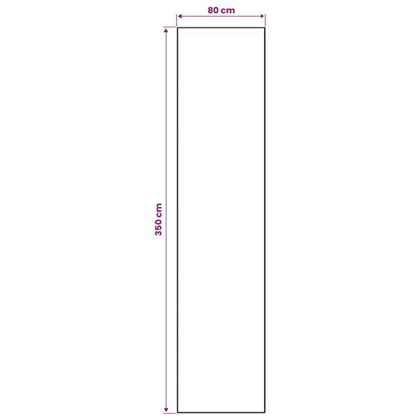 Grote foto vidaxl vloerkleedloper lesaka bruin 80 x 350 cm diamantvelours huis en inrichting vloerbedekking en kleden