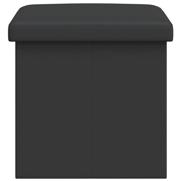 Grote foto vidaxl vouwbare opbergbank grijs 180 kg 80 l 77 x 38 x 38 cm pvc huis en inrichting overige huis en inrichting