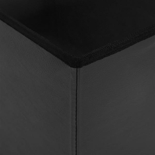 Grote foto vidaxl vouwbare opbergbank grijs 180 kg 80 l 77 x 38 x 38 cm pvc huis en inrichting overige huis en inrichting