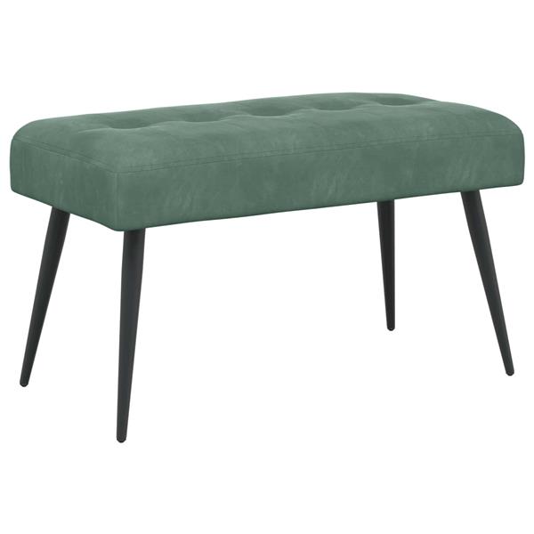 Grote foto vidaxl bank met knoopverstelling zeegroen 80 x 40 x 46 cm fluweel huis en inrichting overige huis en inrichting