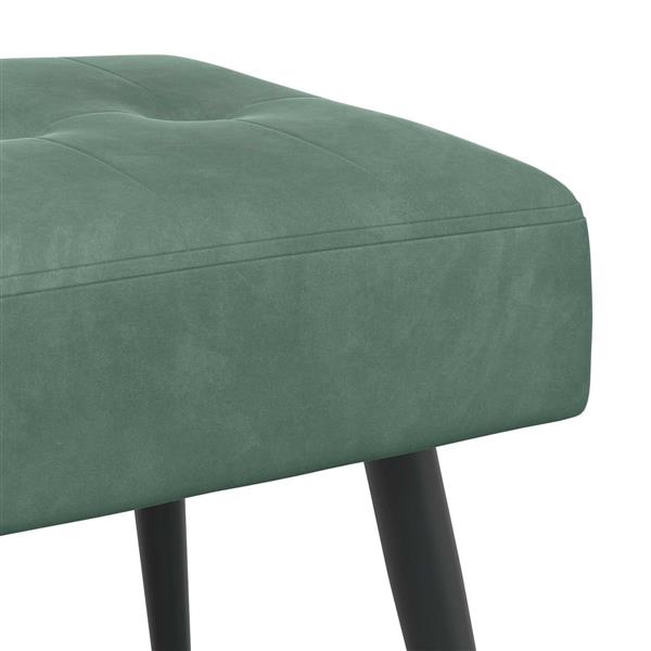 Grote foto vidaxl bank met knoopverstelling zeegroen 80 x 40 x 46 cm fluweel huis en inrichting overige huis en inrichting