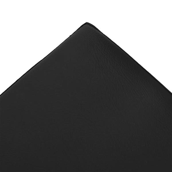 Grote foto vidaxl vouwbare opbergbank zwart 180 kg 80 l 77 x 38 x 38 cm pvc huis en inrichting overige huis en inrichting
