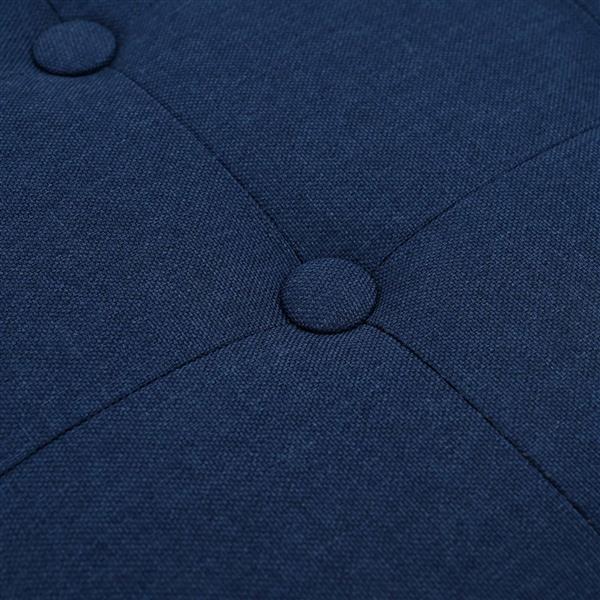 Grote foto vidaxl vouwbare opbergbank blauw 180 kg 80 l 77 x 38 x 38 cm linnen huis en inrichting overige huis en inrichting