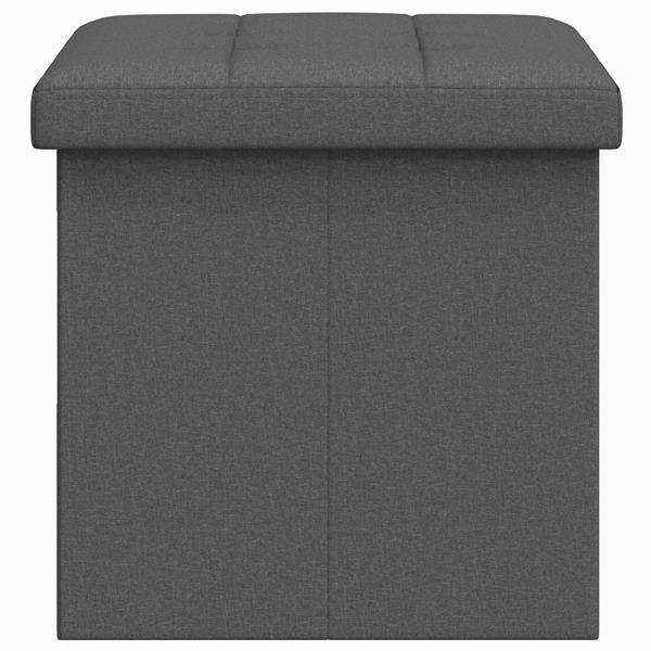 Grote foto vidaxl vouwbare opbergbank lichtgrijs 180 kg 80 l 77 x 38 x 38 cm huis en inrichting overige huis en inrichting