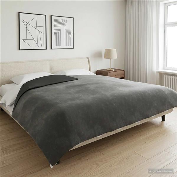 Grote foto vidaxl verzwaarde dekens antraciet 200 x 200 cm 9 kg 100 katoen 205t huis en inrichting bedden
