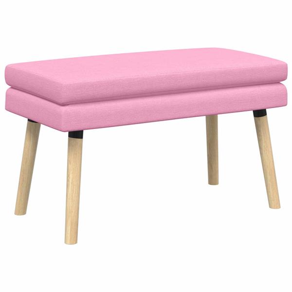 Grote foto vidaxl dubbel laagige bank roze 80 x 40 x 47 cm stof huis en inrichting overige huis en inrichting