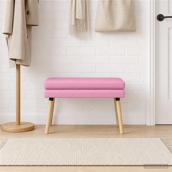 Grote foto vidaxl dubbel laagige bank roze 80 x 40 x 47 cm stof huis en inrichting overige huis en inrichting