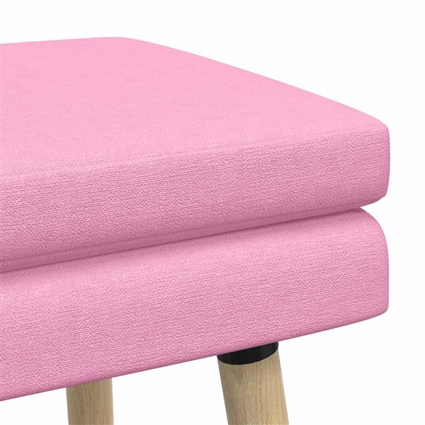 Grote foto vidaxl dubbel laagige bank roze 80 x 40 x 47 cm stof huis en inrichting overige huis en inrichting