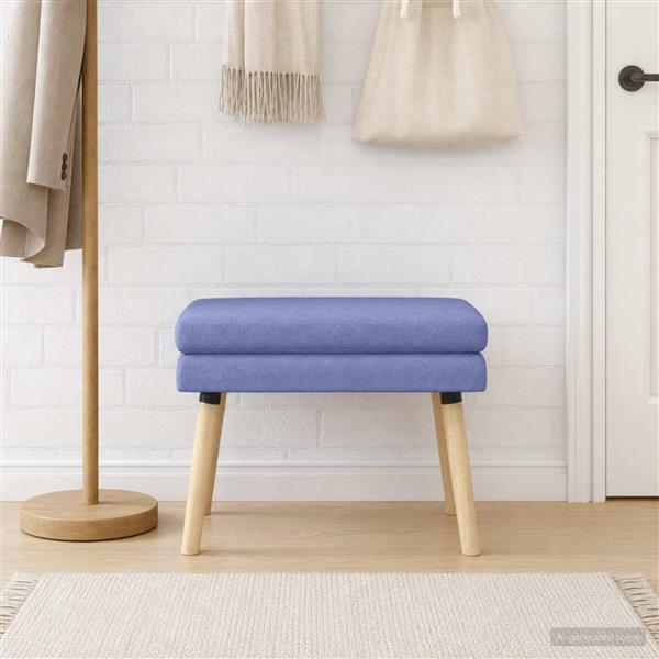 Grote foto vidaxl dubbel laagige bank jeans blauw 60 x 40 x 46 cm stof huis en inrichting overige huis en inrichting