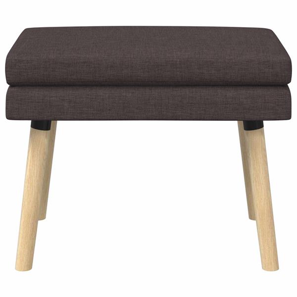 Grote foto vidaxl dubbel laagige bank donkerbruin 60 x 40 x 46 cm stof huis en inrichting overige huis en inrichting