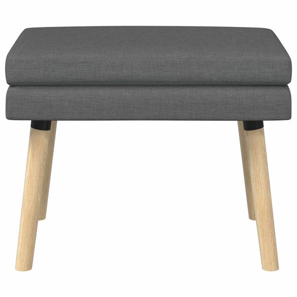 Grote foto vidaxl dubbel laagige bank donkergrijs 60 x 40 x 46 cm stof huis en inrichting overige huis en inrichting