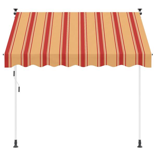 Grote foto vidaxl handmatig uitschuifbare luifel multikleur 300 x 115 x 300 cm tuin en terras overige tuin en terras