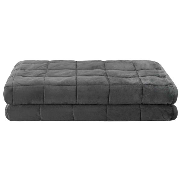 Grote foto vidaxl verzwaringsdeken antraciet 120 x 180 cm 5 kg 100 katoen 205t huis en inrichting bedden