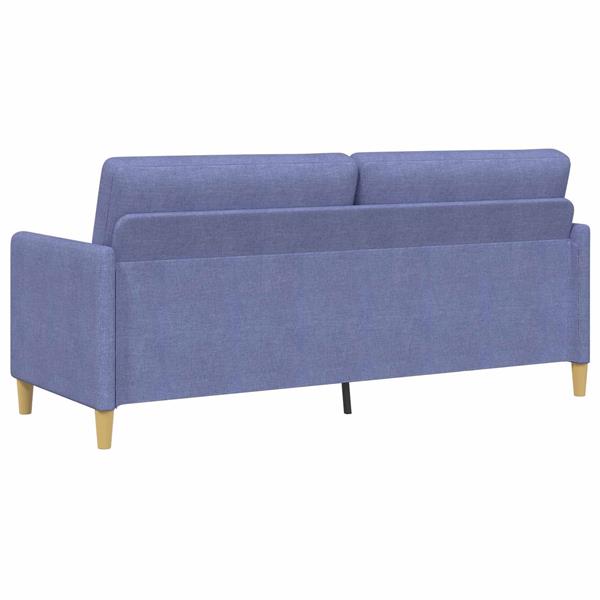 Grote foto vidaxl bank met opslag jeans blauw 192 x 78 x 87 cm polyester huis en inrichting bankstellen