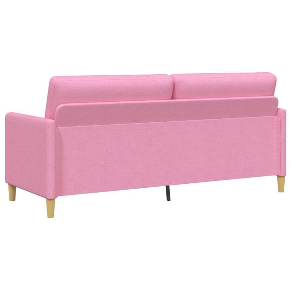 Grote foto vidaxl bank met opslag roze 192 x 78 x 87 cm polyester huis en inrichting bankstellen